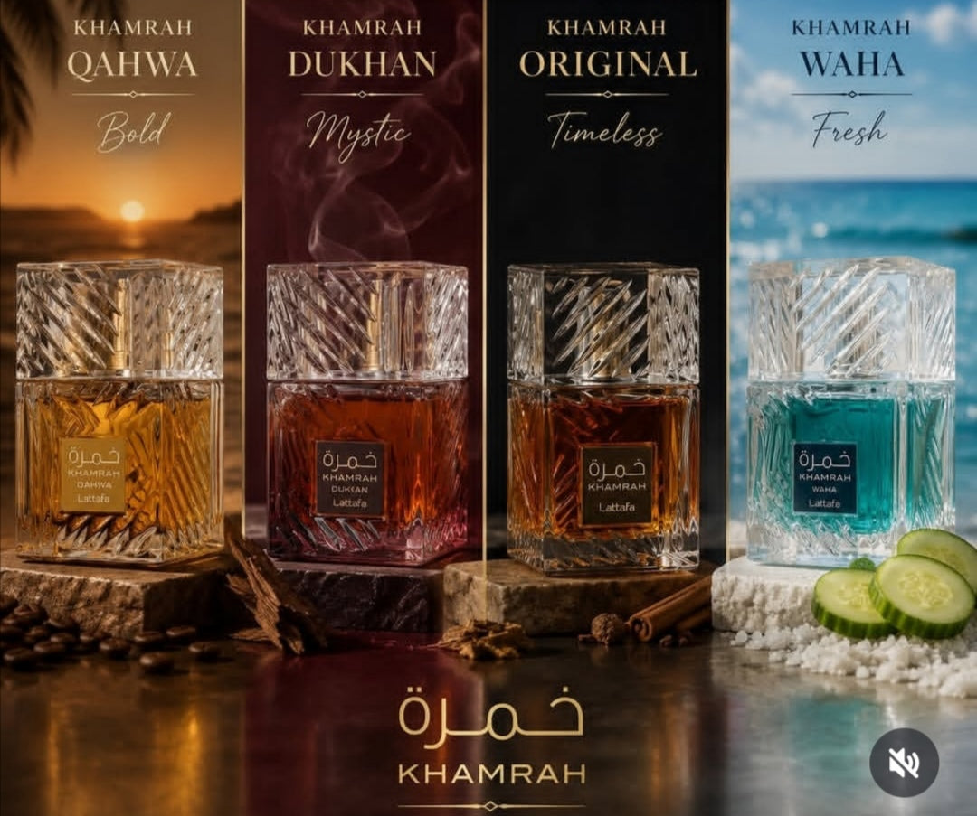 Lattafa Khamrah Qahwa, Khamrah Dukhan, Khambrah & Khamrah Waha