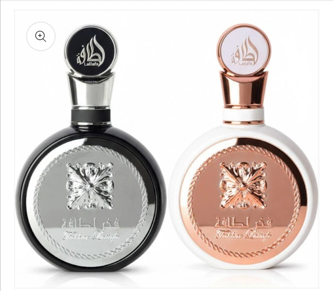 Lattafa His & Her Bundle- Fakhar Black, Fakhar Rose