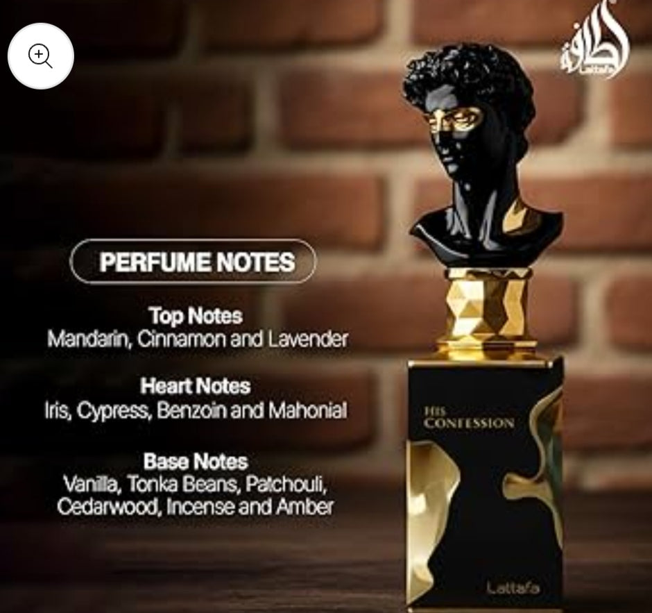 His Confession by Lattafa Men's Eau de Parfum 100ml